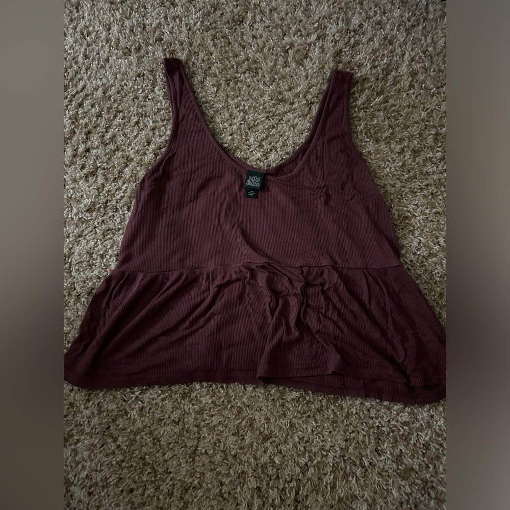 Maroon target tank top